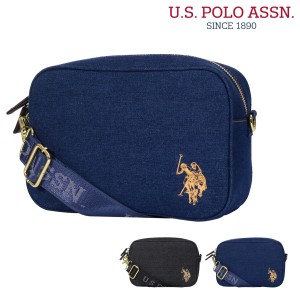 ユーエスポロアッスン ショルダーバッグ デニム レディース 当社限定 別注モデル USPA-2671 US POLO ASSN｜ミニショルダー 斜め掛け シン