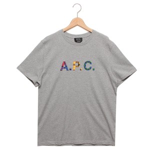 アーペーセー Tシャツ カットソー トップス 半袖カットソー グレー メンズ APC H26292 COEZB PLB