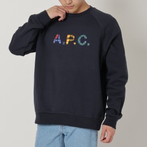 アーペーセー スウェット スウェットシャツ プルオーバー トップス ネイビー メンズ APC H27843 COGVF IAK