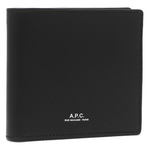 アーペーセー A.P.C. 財布 二つ折り財布 ブラック メンズ APC PXAWV H63340 LZZ