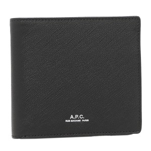 アーペーセー A.P.C. 財布 二つ折り財布 ブラック メンズ APC PXBJQ H63340 LZZ