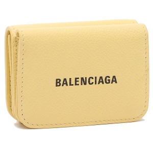 バレンシアガ 三つ折り財布 イエロー レディース BALENCIAGA 593813 1IZI3 7660