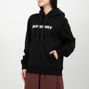 バーバリー パーカー スウェットシャツ フーディー ブラック レディース BURBERRY 8054386 A1189