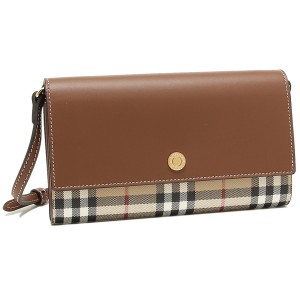 バーバリー 長財布 ショルダーバッグ ミニバッグ 2WAY ブラウン ベージュ レディース BURBERRY 8058002 A1363