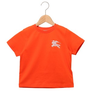 バーバリー 子供服 Tシャツ トップス 半袖カットソー オレンジ キッズ BURBERRY 8069207 B5131