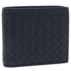 ボッテガヴェネタ 二つ折り財布 イントレチャート ネイビー メンズ BOTTEGA VENETA 193642 V4651 4059