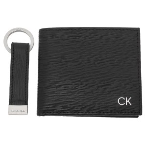 カルバンクライン 二つ折り財布 キーホルダー ギフトセット ブラック メンズ CALVIN KLEIN 31CK330016 001