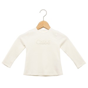 クロエ Tシャツ・カットソー ベビー ホワイト ガールズ CHLOE C05450 117