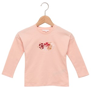 クロエ Tシャツ カットソー ロゴ ピンク ガールズ CHLOE C15E34 45K