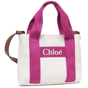 クロエ トートバッグ ショルダーバッグ キッズ ガールズ ホワイト ピンク レディース CHLOE C20046 117