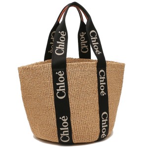 クロエ トートバッグ ウッディ ロゴ ブラック ベージュ レディース CHLOE CHC23AS380L18 915 A4対応