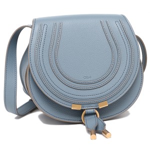 クロエ ショルダーバッグ マーシー サドルバッグ ブルー レディース CHLOE CHC22AS680 I31 484