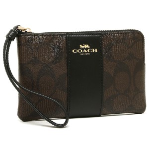 コーチ ポーチ アウトレット レディース COACH F58035 IMAA8 ブラウン ブラック