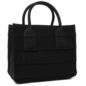 フェラガモ トートバッグ ビーチウェア グロス ブラック レディース FERRAGAMO 214988 765802