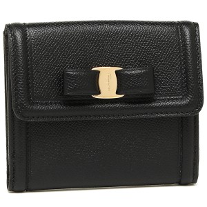 フェラガモ 財布 二つ折り財布 レディース FERRAGAMO 22C911 0673755 ブラック