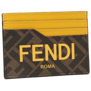 フェンディ カードケース パスケース FENDI ROMA ズッカ柄 FFロゴ ブラウン マルチ メンズ レディース FENDI 7M0333 AJJ5 F1HRE