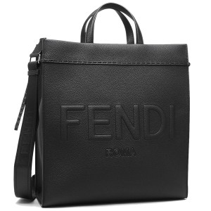 フェンディ トートバッグ ショルダーバッグ ゴー トゥショッパー Mサイズ ミディアム ブラック レディース FENDI 7VA583 AMAC F0GXN A4対