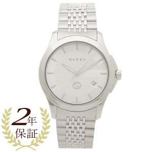 【2年保証】グッチ 時計 メンズ 腕時計 Gタイムレス クォーツ ホワイト シルバー GUCCI YA1264174