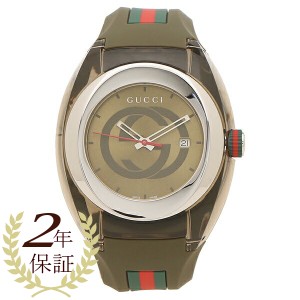 【2年保証】グッチ 時計 メンズ シンク46mm クォーツ グリーン GUCCI YA137106 ラバー