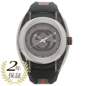 【2年保証】グッチ 時計 レディース メンズ 腕時計 シンク 46mm クォーツ グレー ブラック GUCCI YA137116