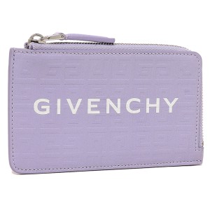 ジバンシィ カードケース 小銭入れ コインケース G カット ジップ付きカードホルダー パープル GIVENCHY BB60KPB1J5 532