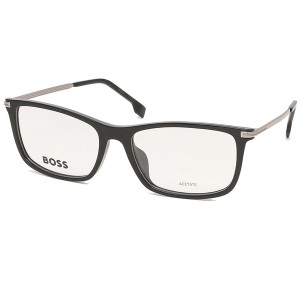 ヒューゴ ボス メガネフレーム 眼鏡フレーム アジアンフィット ブラック シルバー メンズ HUGO BOSS 1614F 284