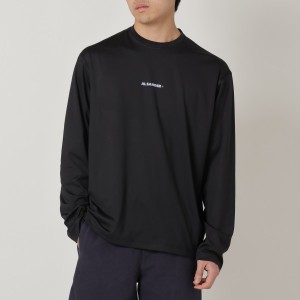 ジルサンダー 長袖Tシャツ ロンT カットソー トップス ブラック メンズ JIL SANDER J47GC0022 J20033 001