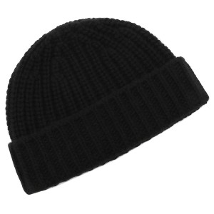 ジョンストンズ 帽子 ビーニー ニット帽 ブラック メンズ レディース ユニセックス JOHNSTONS HAT02850 SA0900