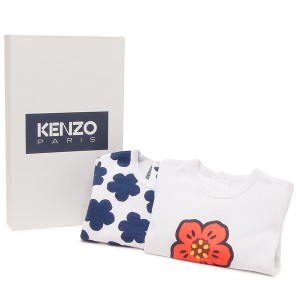 ケンゾー ベビー服 ベビー パジャマ ホワイト キッズ KENZO K60075 10P