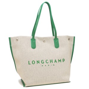 ロンシャン トートバッグ ロゾ Lサイズ ロゴ ベージュ グリーン レディース LONGCHAMP 10090 HSG 129 A4対応