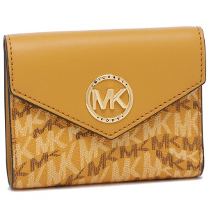 マイケルコース 三つ折り財布 グリニッジ ミニ財布 イエロー レディース MICHAEL KORS 32F2GGRE6I 706