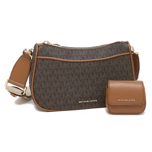 マイケルコース ショルダーバッグ モノグラム AIRPODSケース ブラウン レディース MICHAEL KORS 32S3GJ6C8B 252