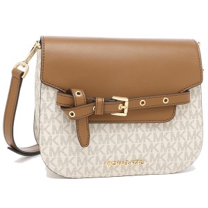 マイケルコース アウトレット ショルダーバッグ エミリア ホワイト ブラウン レディース MICHAEL KORS 35S2GU5C1B VANILLA