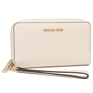 マイケルコース 財布 長財布 ジェットセットトラベル ホワイト レディース アウトレット MICHAEL KORS 35S9GTVE7L LT CREAM