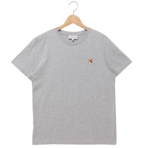 メゾンキツネ Tシャツ カットソー フォックスヘッド パッチ グレー レディース MAISON KITSUNE LW00105 KJ0008 H120