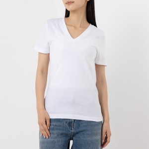 エムエムシックス メゾンマルジェラ Tシャツ 半袖カットソー トップス ホワイト レディース MM6 Maison Margiela S52GC0280 S24405 100　
