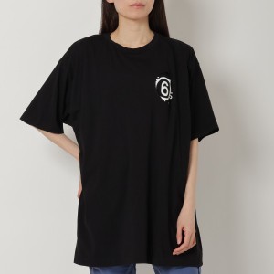 エムエムシックス メゾンマルジェラ Tシャツ ブラック メンズ レディース MM6 Maison Margiela S62GD0146 S23588 900