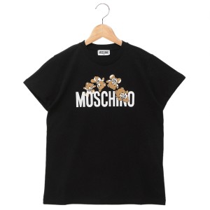 モスキーノ 子供服 Tシャツ カットソー ブラック キッズ MOSCHINO HMM04K LAA03 60100