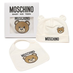 モスキーノ ベビー服 帽子 スタイ ホワイト メンズ レディース ユニセックス MOSCHINO MUY06Q LCA19 10063