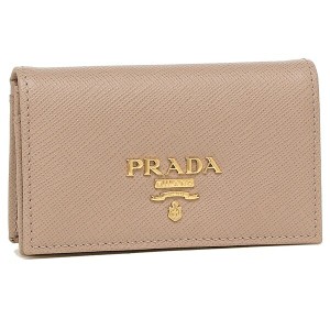 【訳ありアウトレット】プラダ カードケース レディース サフィアーノメタルオロ PRADA 1MC122 QWA F0236 ベージュ  【ラッピング不可商