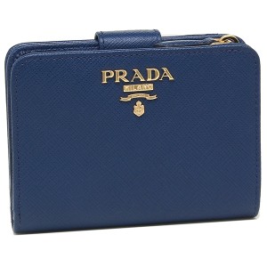 プラダ 財布 二つ折り財布 レディース 財布 PRADA 1ML018 QWA F0016 ブルー