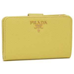 プラダ 二つ折り財布 サフィアーノ イエロー レディース PRADA 1ML225 QWA F0322