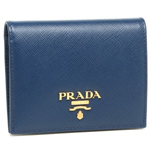 プラダ 財布 二つ折り財布 レディース PRADA 1MV204 QWA F0016 ブルー