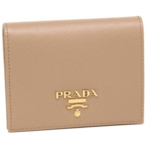 プラダ 財布 二つ折り財布 レディース PRADA 1MV204 QWA F0236 ベージュ