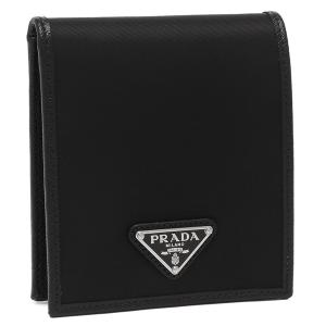 PRADA 二つ折り財布 サフィアーノ レザー メタル 二つ折り札入れ PRADA 二つ折り財布 サフィアーノ レザー メタル 二つ折り札入れ