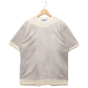 プラダ Tシャツ トップス ジャージー ベージュ レディース PRADA 3529B 127N 231 F0424