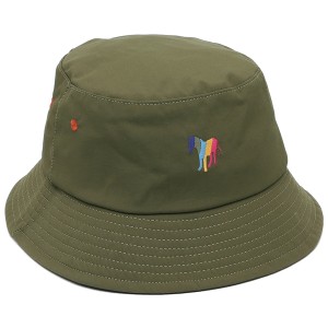 ポールスミス 帽子 バケットハット カーキグリーン メンズ PAUL SMITH M2A921DT M786 38