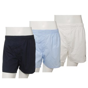 ポロラルフローレン POLO RALPH LAUREN インナー パンツ 下着 3枚セット トランクス TRUNKS NCWBP3 OZD WHITE BLUE NAVY メンズ