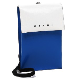 マルニ フォンケース ショルダーバッグ トライベカ 電話ケース ホワイト ブルー メンズ MARNI TEMI0004A4 P3572 ZO503