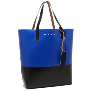 マルニ トートバッグ トライベカ ブルー ブラック メンズ レディース ユニセックス MARNI SHMQ0037A0 P5769 ZO226 TRIBECA SHOPPING BAG 